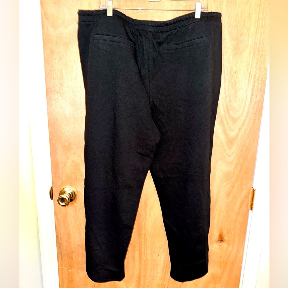 Plus Size, Black Cotton Pants, Size 22 - Picture 2 of 4